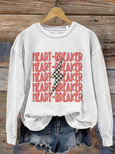 Load image into Gallery viewer, Heartbreaker Valentine's Day Print Casual Sweatshirt