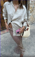 Load image into Gallery viewer, Chill Linen Kimono Two Pieces Set