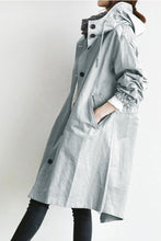 Load image into Gallery viewer, Water Resistant Hooded Windbreaker Rain Jacket