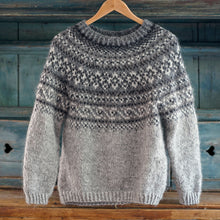 Load image into Gallery viewer, Vintage Beautiful Norwegian Knit Jacquard Crew Neck Sweater（Unisex）