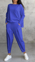 Load image into Gallery viewer, Casual Round Neck Long Sleeve Two Piece Suit