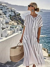 Load image into Gallery viewer, Women'S Loose Striped Print Dress