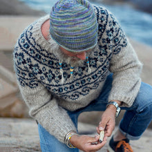 Load image into Gallery viewer, Vintage Beautiful Norwegian Knit Jacquard Crew Neck Sweater（Unisex）