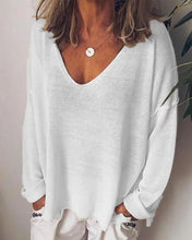 Load image into Gallery viewer, Plus Size Casual Cotton-Blend Long Sleeve Women T-shirts
