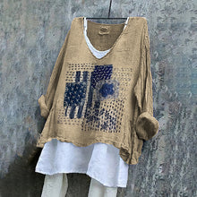 Load image into Gallery viewer, Women's Geometric Embroidered Textile Art Linen Blend Tunic