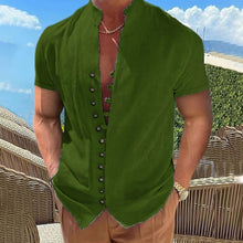 Load image into Gallery viewer, Men&#39;s Casual Button Down Short Sleeve Shirt