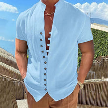 Load image into Gallery viewer, Men&#39;s Casual Button Down Short Sleeve Shirt