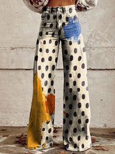 Load image into Gallery viewer, Women's Vintage Print Casual Wide Leg Pants