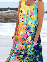 Load image into Gallery viewer, Women's Floral Resort Tank Top with Pockets