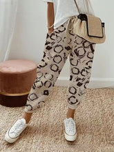 Load image into Gallery viewer, Women&#39;s Printed Cotton And Linen Casual Pants