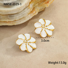 Load image into Gallery viewer, Bohemian Flower Oil Drop Earrings