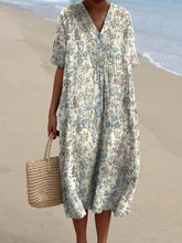 Load image into Gallery viewer, Retro Style Sweet Woodland Pattern Printed Women's Flowy Dress