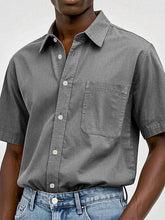 Load image into Gallery viewer, Men's Fashion Casual Retro Pure Cotton Lapel T-shirt