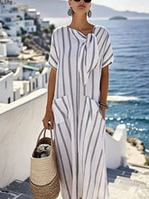 Load image into Gallery viewer, Women'S Loose Striped Print Dress