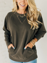 Load image into Gallery viewer, 2024 NEW Women's Ribbed Accent Pocketed Pullover (Buy 2 Free Shipping)
