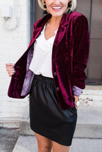 Load image into Gallery viewer, Chic Influencer Velvet Blazer