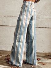 Load image into Gallery viewer, Women's Vintage Print Casual Wide Leg Pants