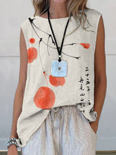 Load image into Gallery viewer, Floral Art Printed Casual Sleeveless Top