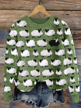 Load image into Gallery viewer, Vintage Fuzzy Sheep Fleece Knit Cozy Sweater