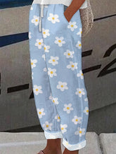 Load image into Gallery viewer, Women's Botanical Floral Print Loose Casual Pants