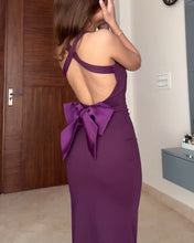 Load image into Gallery viewer, Sexy Backless Bow Dress