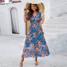Load image into Gallery viewer, Floral Tummy-Covering Flattering Dress