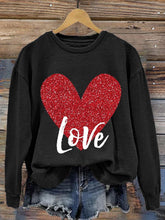 Load image into Gallery viewer, Women's Valentine's Day Printed Long Sleeve Sweatshirt