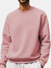 Load image into Gallery viewer, Men's Comfortable Solid Color Crew Neck Sweatshirt