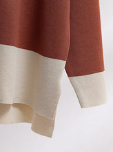 Load image into Gallery viewer, Women's Colorblock Slit Sweater Wide Leg Pants Casual Matching Set