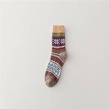 Load image into Gallery viewer, Ethnic Knitted Thick Needle Retro Socks
