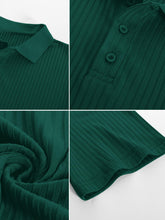 Load image into Gallery viewer, Men's Knitted Pit Jacquard Basic Simple Short-sleeved Polo Shir