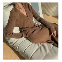 Load image into Gallery viewer, Retro Western Style Sweater And Skirt Two-Piece Set