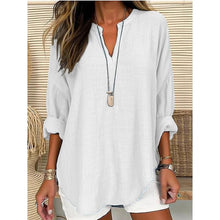 Load image into Gallery viewer, Women&#39;s Plain Casual Blouse Shirt