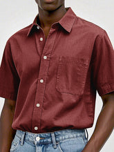Load image into Gallery viewer, Men's Fashion Casual Retro Pure Cotton Lapel T-shirt