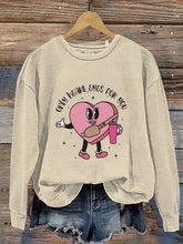 Load image into Gallery viewer, Only Heart Eyes For You Valentines Candy Heart Stanley Tumbler Belt Bag Print Casual Sweatshirt