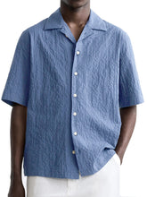 Load image into Gallery viewer, Men's Hawaiian Pleated Fabric Short Sleeve Shirt