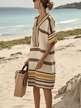 Load image into Gallery viewer, Women'S Contrast Striped Dress