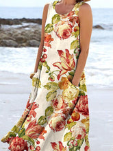Load image into Gallery viewer, Women's Floral Resort Tank Top with Pockets