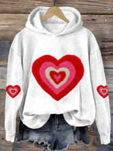 Load image into Gallery viewer, Women's Valentine's Day Heart Print Casual Sweatshirt