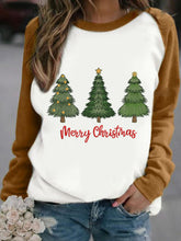 Load image into Gallery viewer, Women&#39;s Christmas Tree Print Casual Sweatshirt