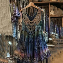 Load image into Gallery viewer, Vintage Viking Gradient Tribal Pattern Comfy Tank Top
