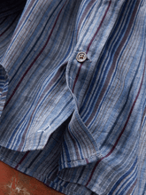 Load image into Gallery viewer, Men's Striped Cotton Long Sleeve Shirt