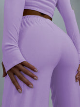 Load image into Gallery viewer, Fashion Casual Solid Color Slacks &amp; Slim Knit Two-Piece Set