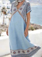 Load image into Gallery viewer, Women'S Casual Printed Loose-Fitting Dress