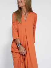 Load image into Gallery viewer, Casual Solid Color V-neck Comfortable Dress