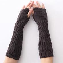 Load image into Gallery viewer, Fingerless Knitted Arm Gloves
