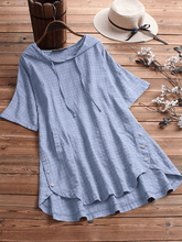 Load image into Gallery viewer, Women&#39;s Loose Casual Cotton Linen Dress