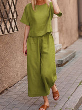 Load image into Gallery viewer, Women's Solid Color Fashion Leisure Suit Two-piece Set Suit