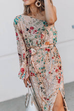 Load image into Gallery viewer, Spring Has Sprung Floral Print One Shoulder Dress