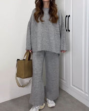 Load image into Gallery viewer, Casual Crewneck Sweater &amp; Pants Two-piece Set